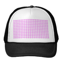 Pink Houndstooth Hat