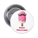 Pink Ice Cream with Moustaches