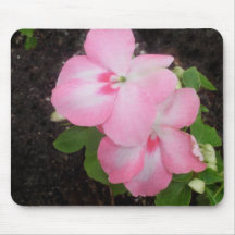 Pink Impatiens Flower Mousepad