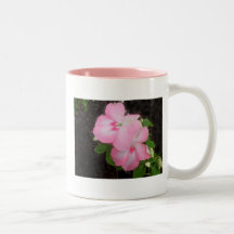 Pink Impatiens Flower Mug