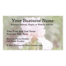 Pink Iris - Vanity Business Card