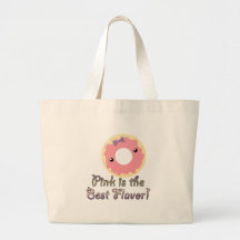 Pink is Best Flavour Pink Frosted Doughnut Bags