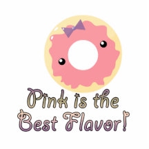 Pink is Best Flavour Pink Frosted Doughnut Photo Cut Outs