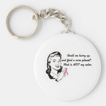 Pink is Not My Colour! Keychain