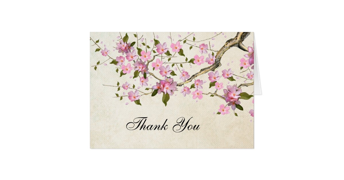 thank you letter to in japanese pink japanese cherry blossom thank you note card zazzle thank you letter to in japanese pink japanese cherry blossom thank you note card zazzle