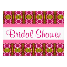 Pink Jewel Pattern Custom Invites