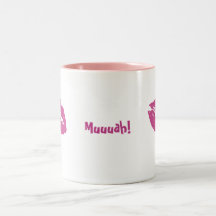 Pink Kiss- Muuuah! Coffee Mug