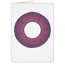 Pink Knotwork Circle Greeting cards