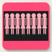 PINK LADIES coasters