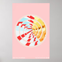 Pink Lady, snowflakes Posters