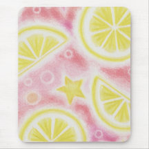 Pink Lemonade 'Lemons' mousepad