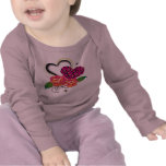 Pink Leopard Heart Tshirts