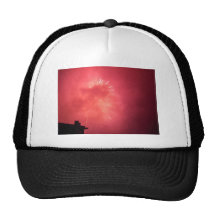Pink Lights In The Sky Mesh Hat