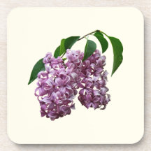 Pink Lilac Duo Beverage Coaster