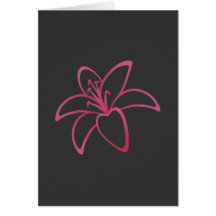 Pink Lily Card