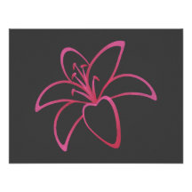 Pink Lily Custom Invitations