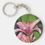 Pink Lily Key Chains