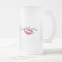 pink lips bachelorettes party bridal bridesmaids coffee mug