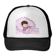 pink little girl trucker hat