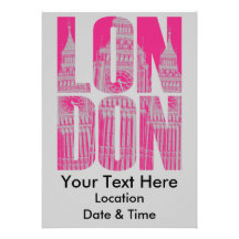 Pink London Personalised Invitations