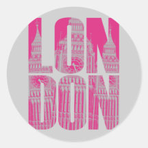 Pink London Stickers
