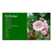 pink mallow business cards