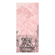 Pink Marble Cherub Texture Invitation Customized Rack Card