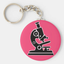 Pink Microscope Keychain