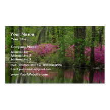 Pink Middleton Place flowers Business Cards