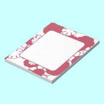 Pink Mod Flowers Notepad notepads