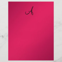 Pink monogram flyers