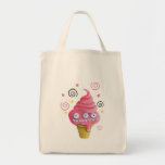 Pink Monster Ice Cream Cone Bags