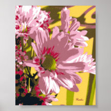 Pink Mums Print