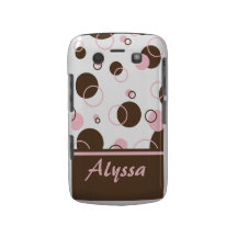 Pink n Brown Dots BlackBerry Bold Case