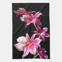Pink Orchid. Kitchen Towel