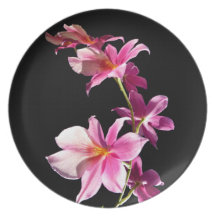 Pink Orchid. Party Plate