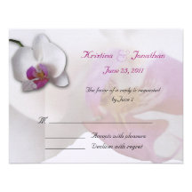 Pink Orchid RSVP 5.5x4.25 Invitation