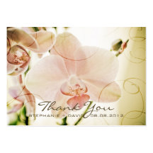 Pink Orchid • Wedding Favour Tag Business Card Templates