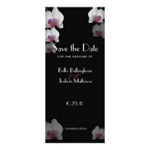 Pink Orchids Save the Date Announcement
