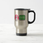 Pink Owl At Chalkboard Mug