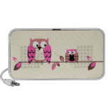 Pink Owl Notebook Speaker