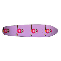 Pink Owl Skateboard