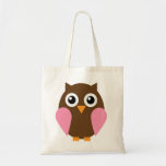 Pink Owl Tote Bag