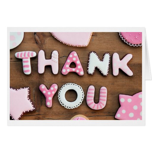 Pink Patch Thank You Cards