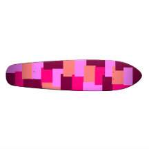 Pink Patchwork Skateboard