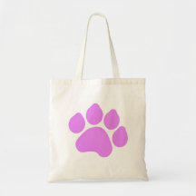 Pink Paw Print Bag