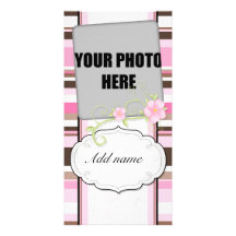 Pink photo card