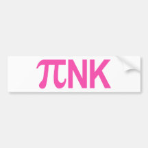 PINK PI NK BUMPER STICKERS
