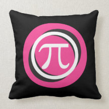 PINK Pi Throw Pillows