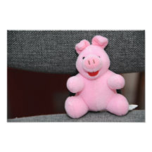 Pink pig toy photo